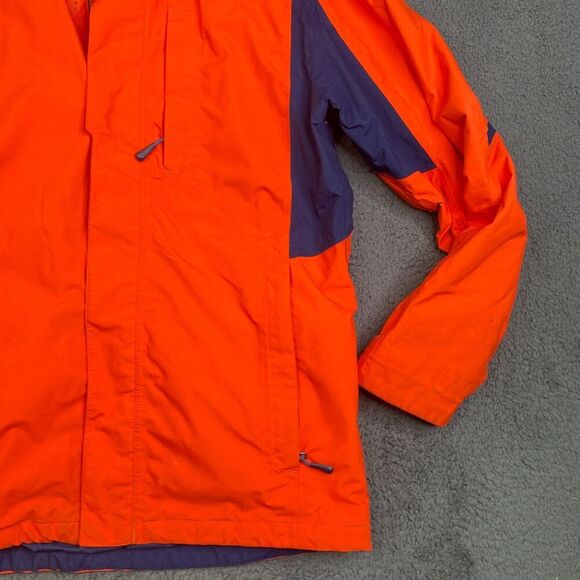 North Face Hyvent 3 in 1 Jacket Mens Medium Orange Shell Only - Picture 3 of 16